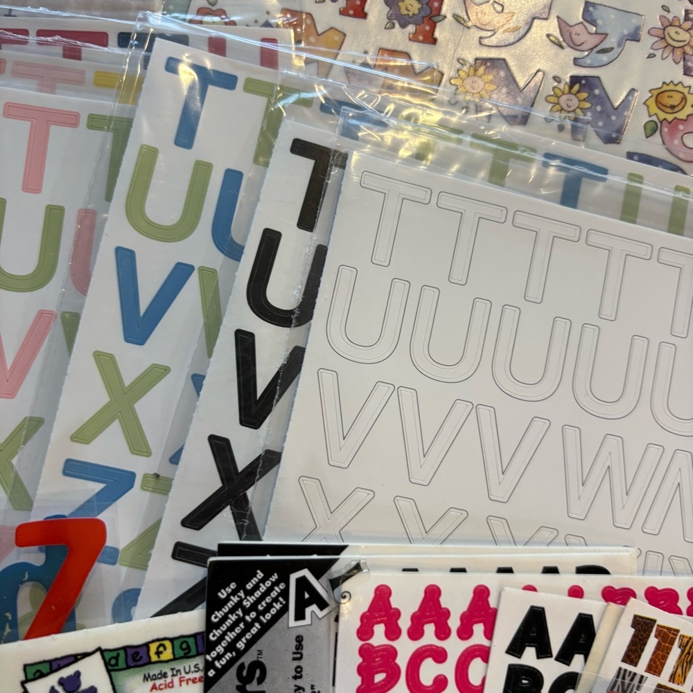 Bundle Scrapbook Alphabet A B C Crafting - Picture 7 of 12